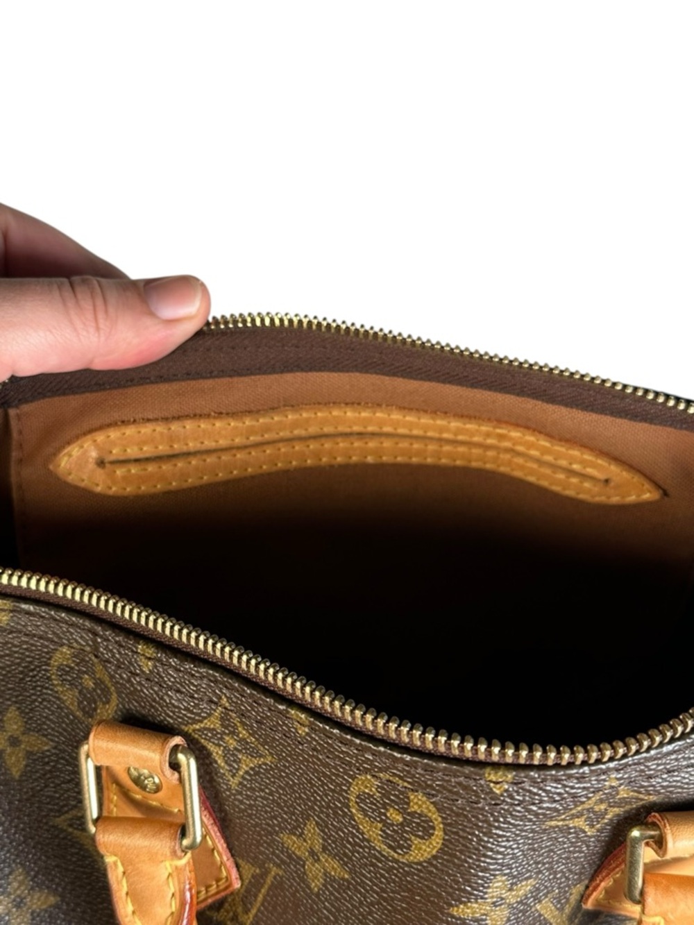 Louis Vuitton Speedy 30 Monogram  Brown Canvas Boston Top Handle Handbag 2018 - Picture 11 of 15